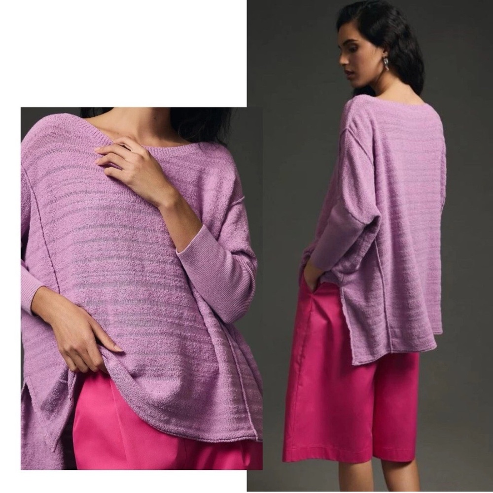 Anthropologie Pilcro oversized sweater, M, in lavender (fits L) EUC